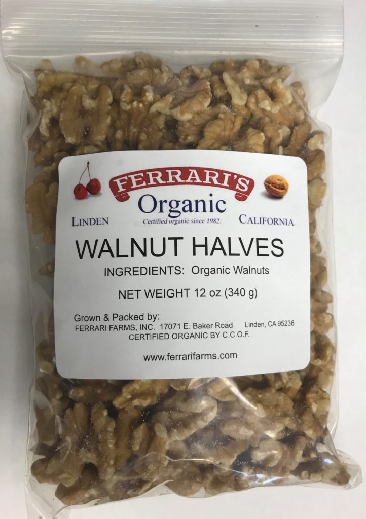 Organic walnut halves