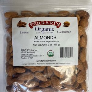Bags of Organic Almonds